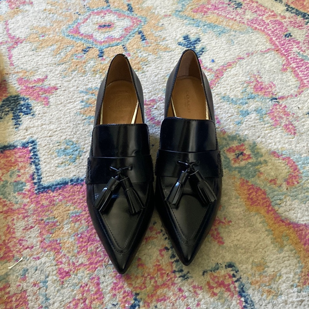 Coach kitten heels.